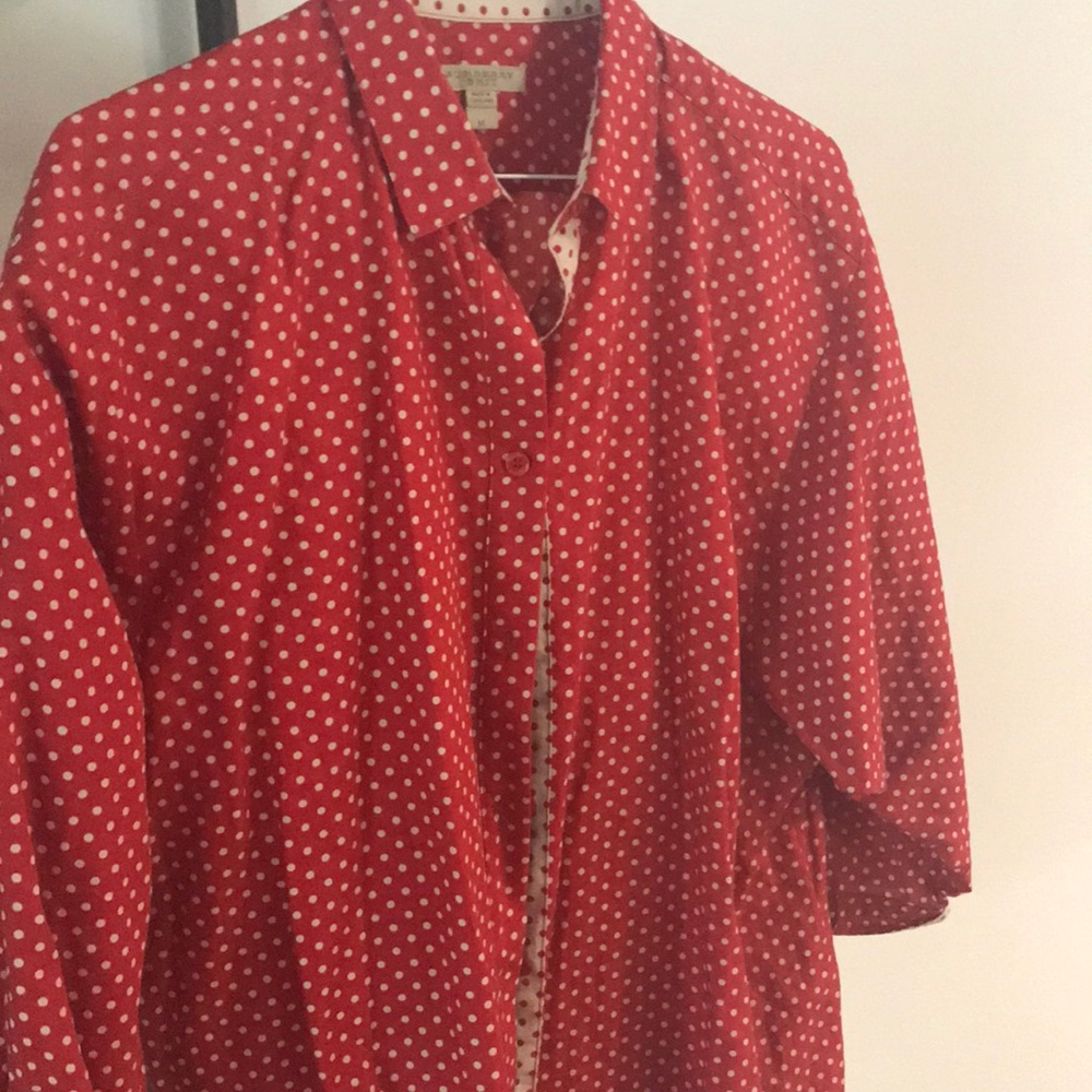 Burberry 3/4 sleeve blouse